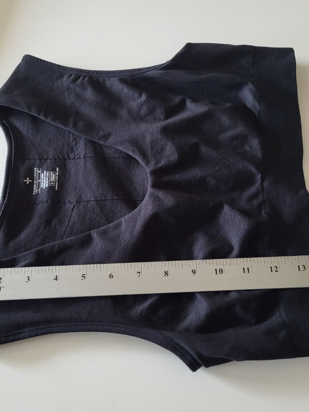 Tommy Copper Large Black Back Support Bra Seamless Back Support Anti Odor - Picture 8 of 9
